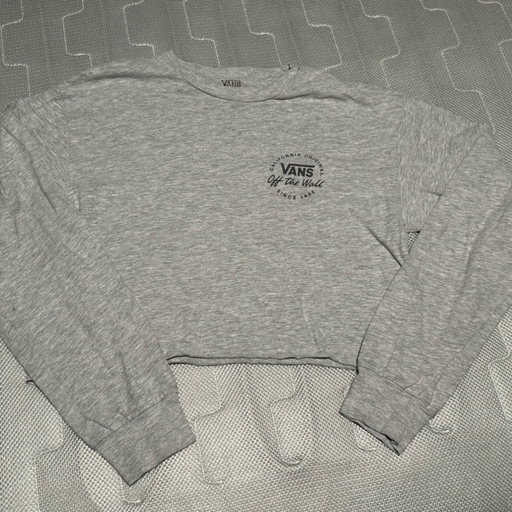 Vans Long Sleeve Crop Tshirt